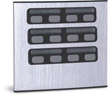 Unidade Externa de Porteiro Eletrônico Duplo 12 Botões