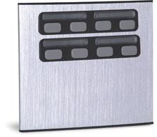 Unidade Externa de Porteiro Eletrônico Duplo 8 Botões Compor - MOD 8C