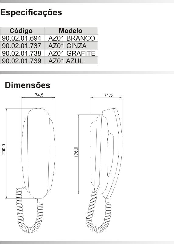 Dimensões do produto