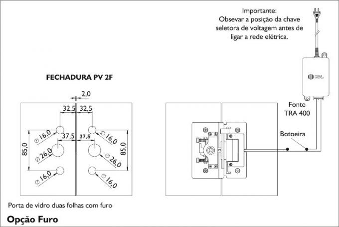 Esquema de instalação
