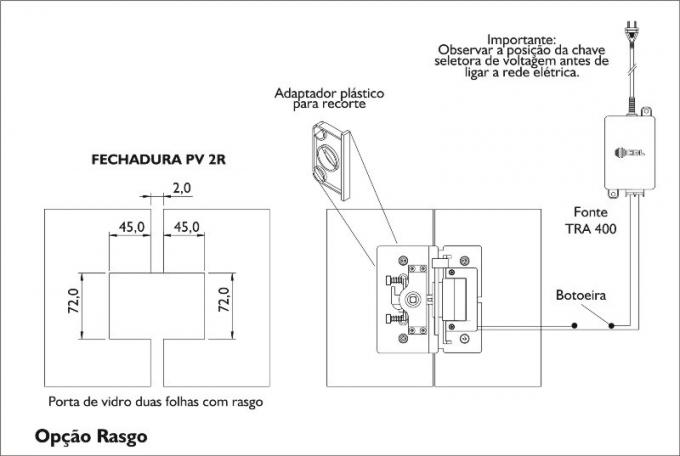 Esquema de instalação